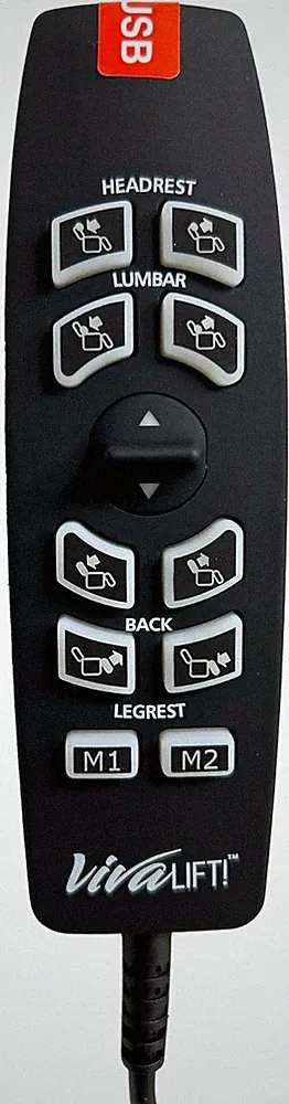 12-Button Replacement Remote for Pride Vivalift 2 Lift Chair