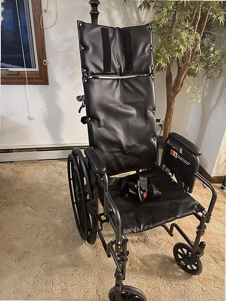 Everest & Jennings Advantage Reclining Wheelchair,High Back & Removable Headrest