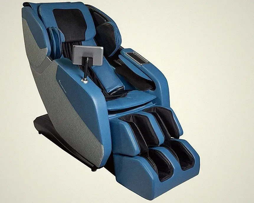 Human Touch WholeBody Rove Massage Chair Recliner with Heat & Stretch - Sky Blue