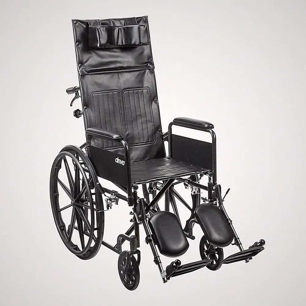 NEW Silver Sport Full-Reclining Wheelchair MODEL# SSP18RBDFAV 18 INCH SEAT