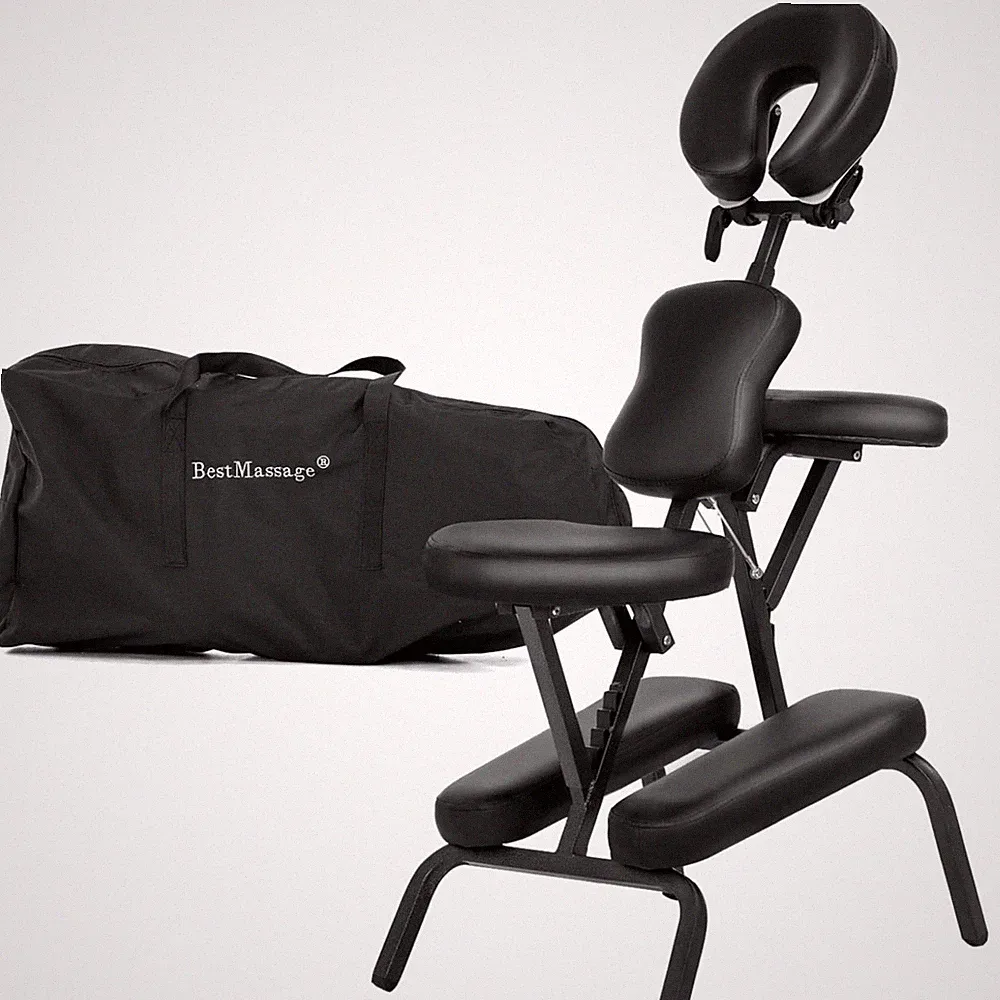 Portable Massage Chair Foldable Therapy Spa Tattoo Salon with High-Density Cu...
