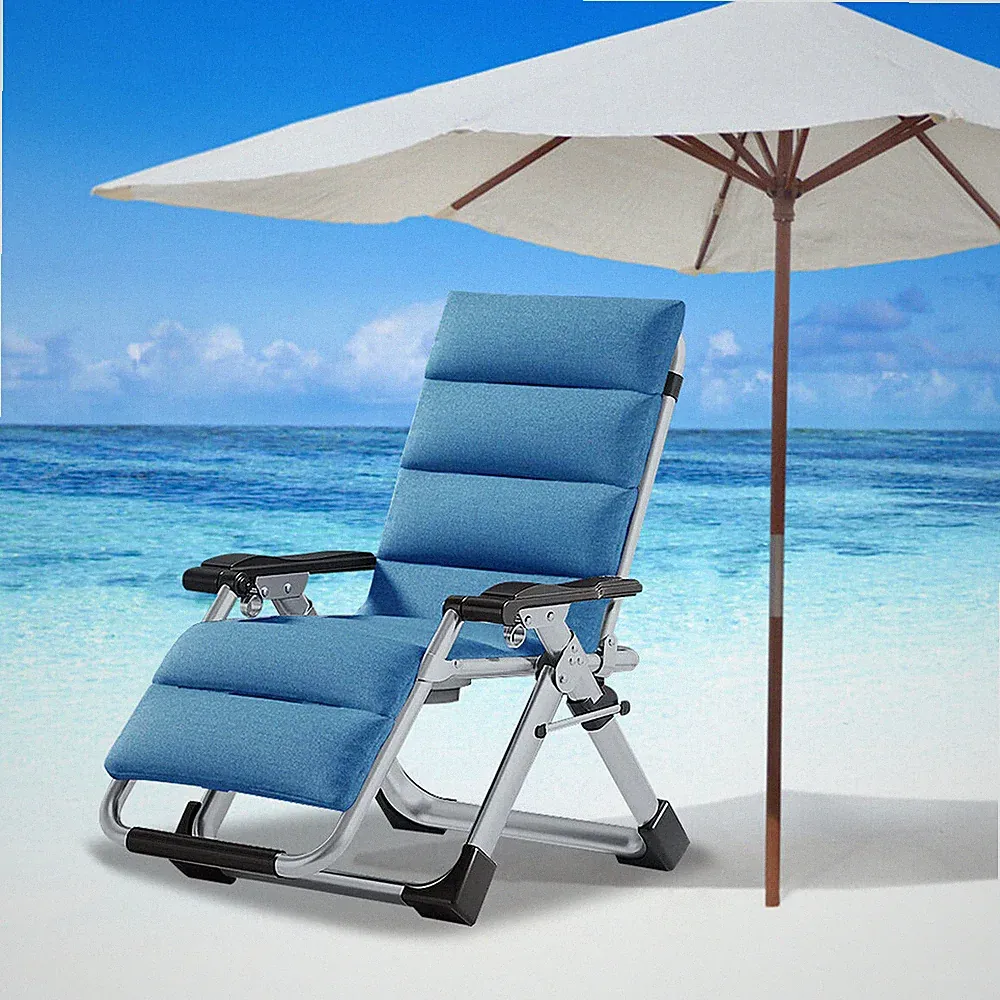 Slsy Zero Gravity Chair Adjustable Padded Lounger Chair &Cup Holder Sun Loungers