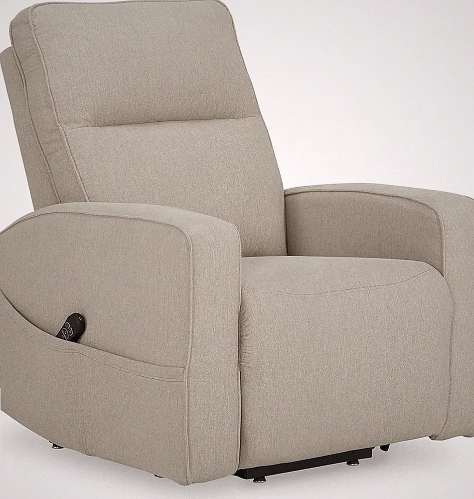 Starganza Modern Power Lift Recliner with Heat, Massage & Side Pocket - Gray